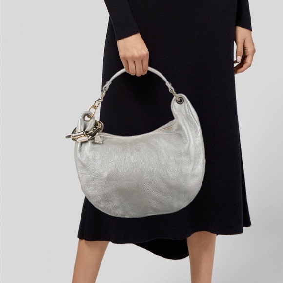 🎉HP 🎉 💖 Jimmy Choo Grained Leather Shoulder Bag - Picture 2 of 15